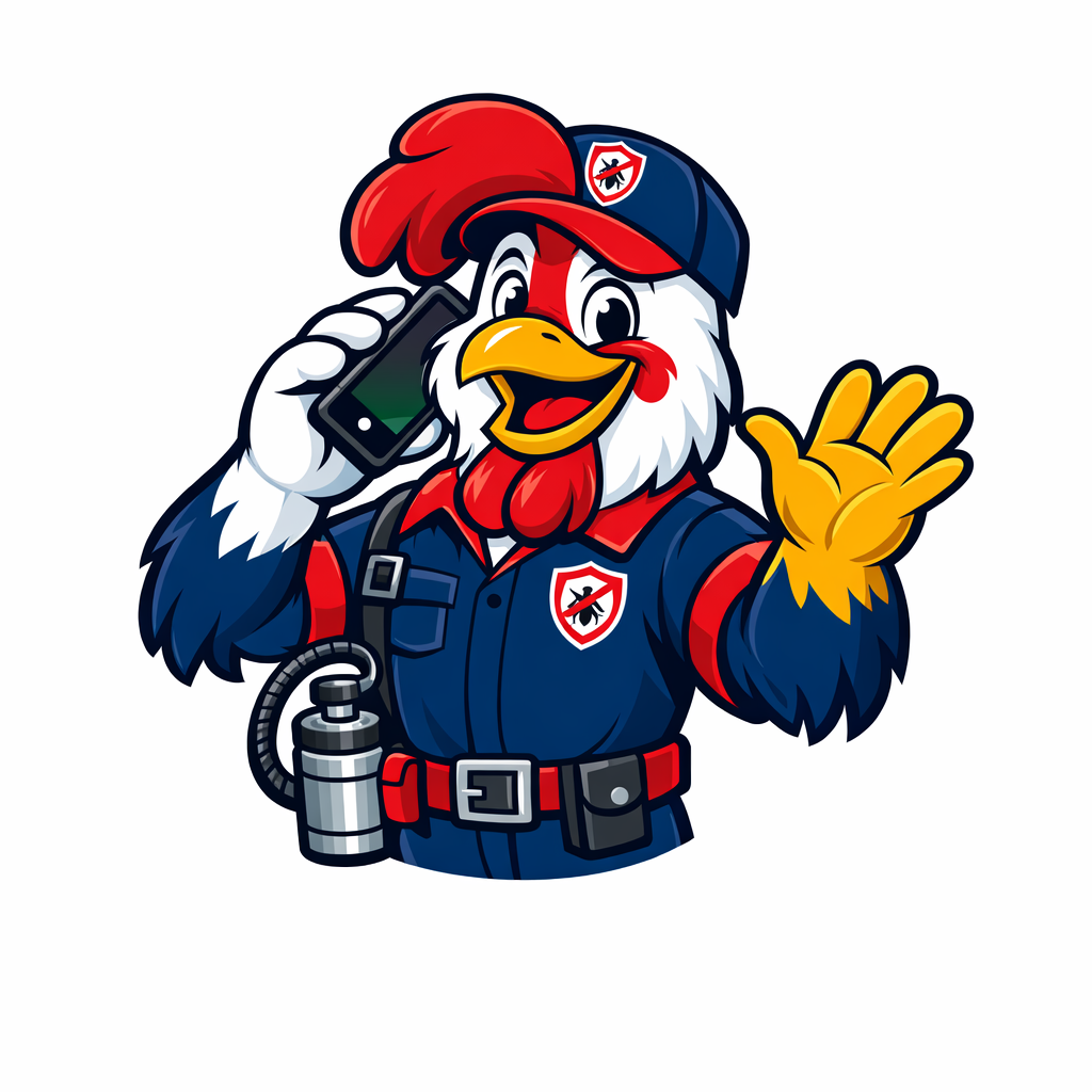 Contactez Tricolore Nuisibles - mascotte coq gaulois