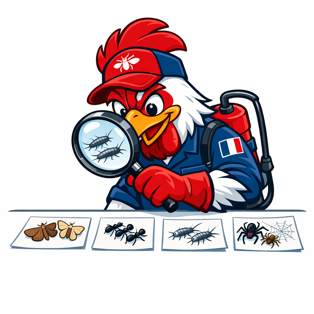 Illustration diagnostic nuisibles par le coq gaulois Tricolore Nuisibles